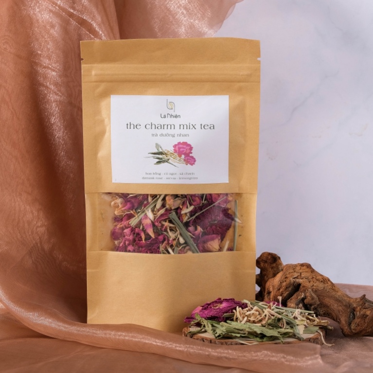 Trà Thảo Mộc Mix [The Charm] Là Nhiên. Trà Dưỡng Nhan Hỗ Trợ Cải Thiện Làn Da, Ngăn Ngừa Lão Hóa.