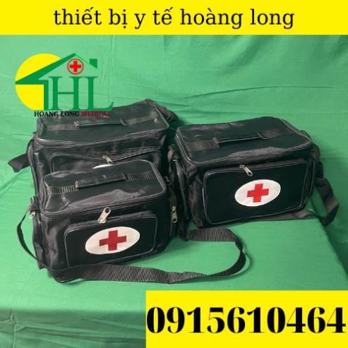 Túi Cứu Thương Màu Đen Cỡ Đại 34x22x24cm - Túi Y Tế