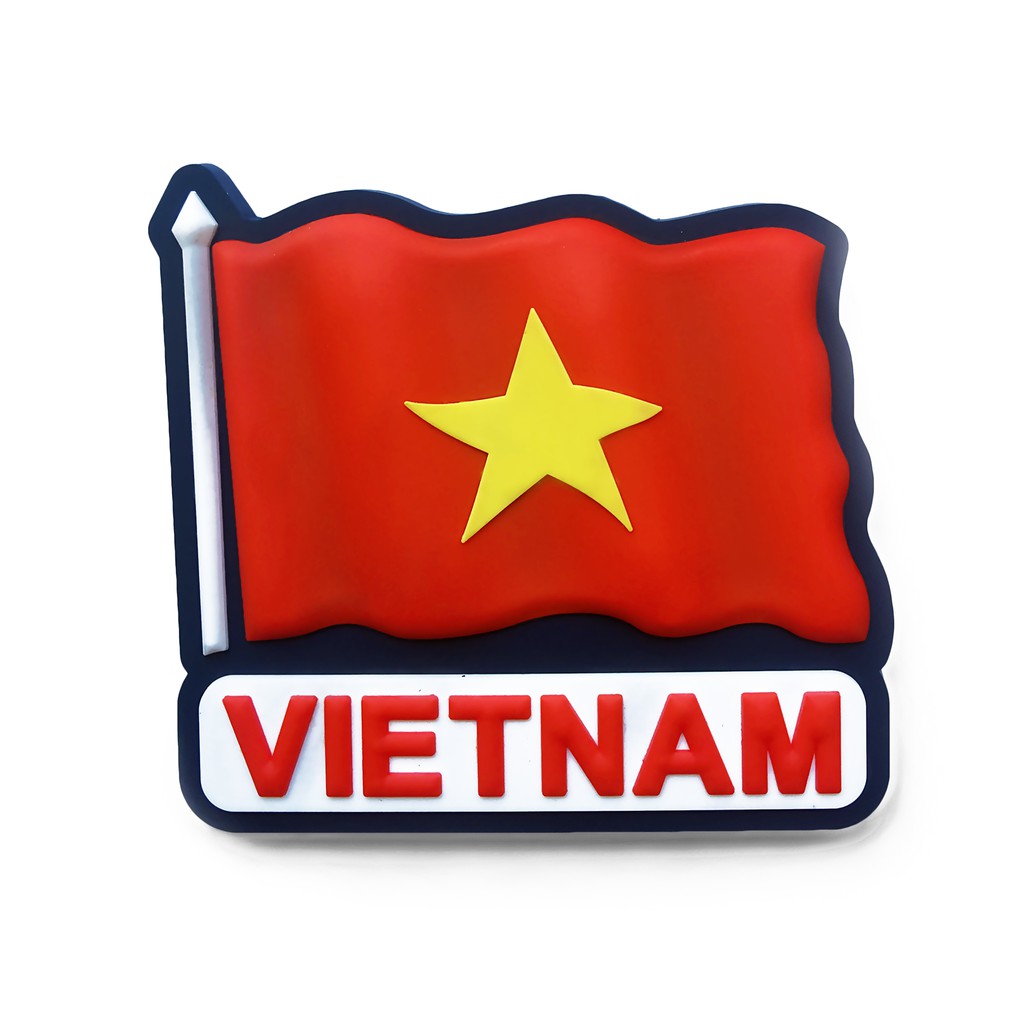 Combo Nam châm hít tủ lạnh + Huy hiệu - Quà tặng lưu niệm Việt Nam - Cờ đỏ sao vàng: 115k=>90k/combo