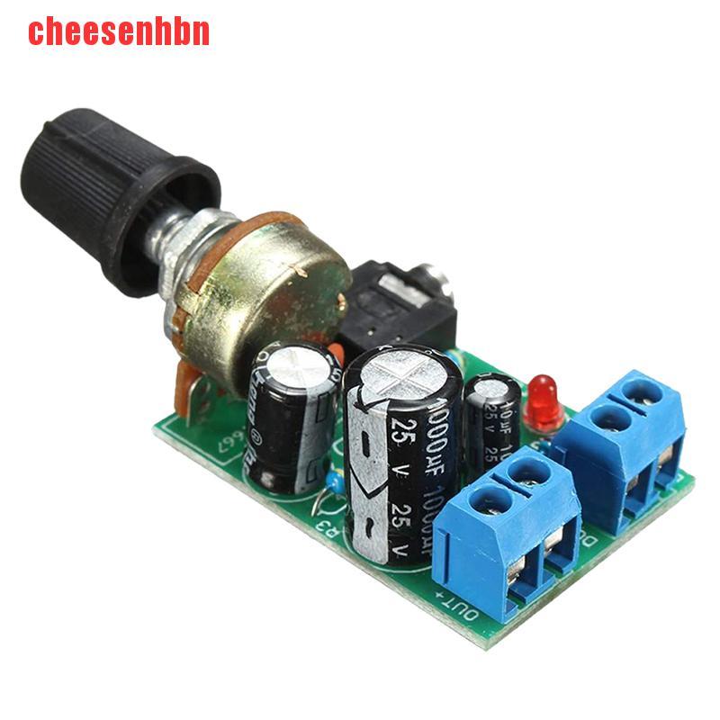 [cheesenhbn]LM386 10W Audio Amplifier Board Mono 3.5mm DC 3-12V Volume Control