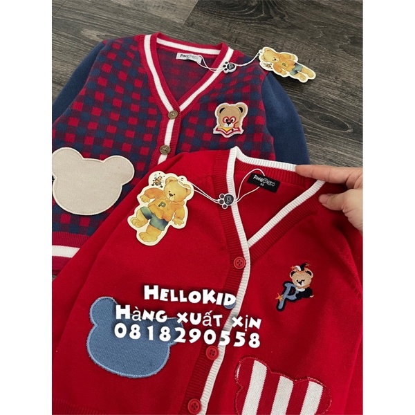 A451 - Áo khoác cardigan Paw bé trai &amp; bé gái