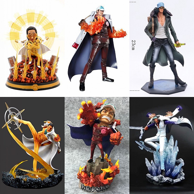 Mô hình Figure One piece Ba đô đốc hải quân Chim trĩ xanh Aokiji Khỉ vàng Kizaru Chó đỏ Akainu - Kunder Shop