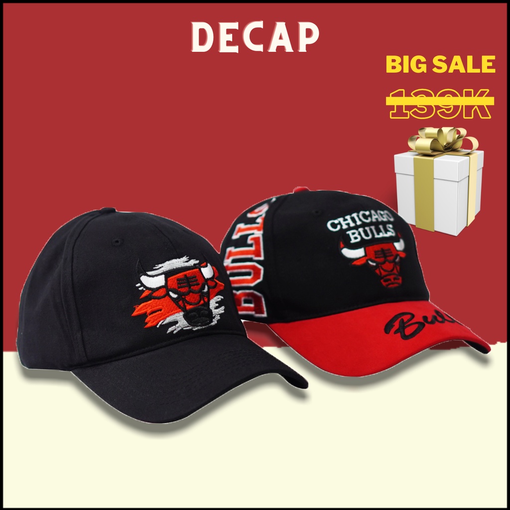 Mũ lưỡi trai nam nữ, nón kết unisex ulzzang ulzzang chất vải kaki snapback kiểu Bò Tót |DECAP SHOP