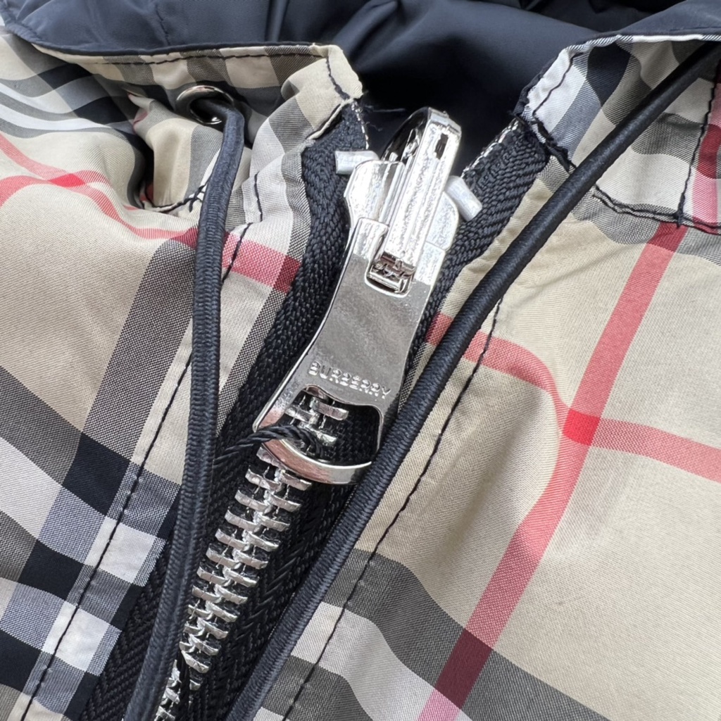 Áo khoác nam hai lớp thời trang cao cấp Burberry BBR họa tiết kẻ sọc cổ điển