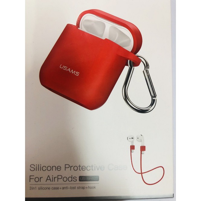 Túi bảo vệ bằng silicon USAMS cho phụ kiện tai nghe Airpod 3 in 1