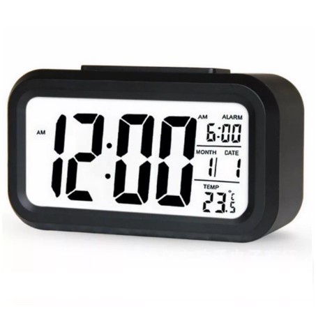 Đồng Hồ Báo Thức Điện Tử Để Bàn Màn Hình LCD Đa Chức Năng: Thời Gian, Lịch, Báo Thức, Nhiệt Độ -dc2998 - Hàng mới về