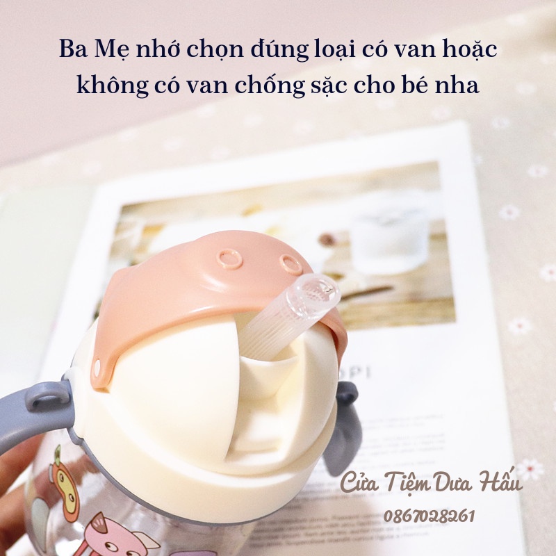 [Freeship] Bình tập uống nước chống sặc cho bé, dễ thương- Cửa Tiệm Dưa Hấu