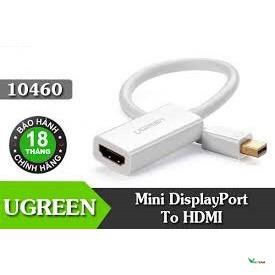 Cáp chuyển đổi MINI DISPLAY PORT to HDMI, hỗ trợ phân giải 1920*1080_ Cáp Mini displayport to HDMI Ugreen 10460 -dc3774