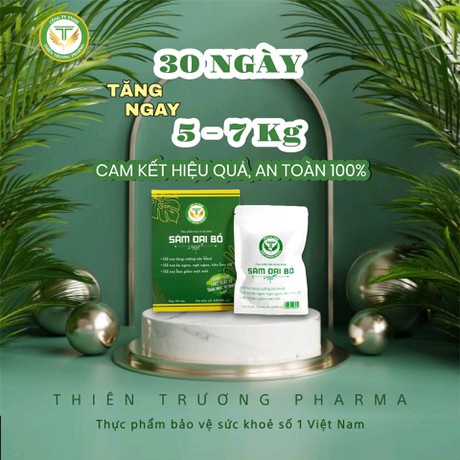 Sâm Đại Bổ 1 hộp 60 viên hổ trợ tăng cân dành cho người gầy
