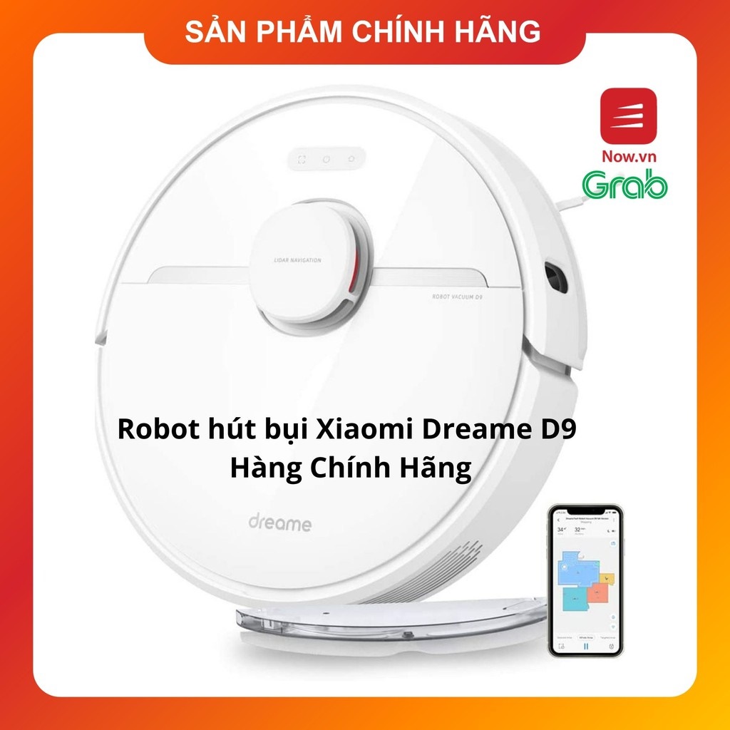 BH 12 Tháng|Robot Hút Bụi Xiaomi Dreame D9, Robot Lau Nhà Thông Minh Xiaomi Chính Hãng - Bản Quốc tế