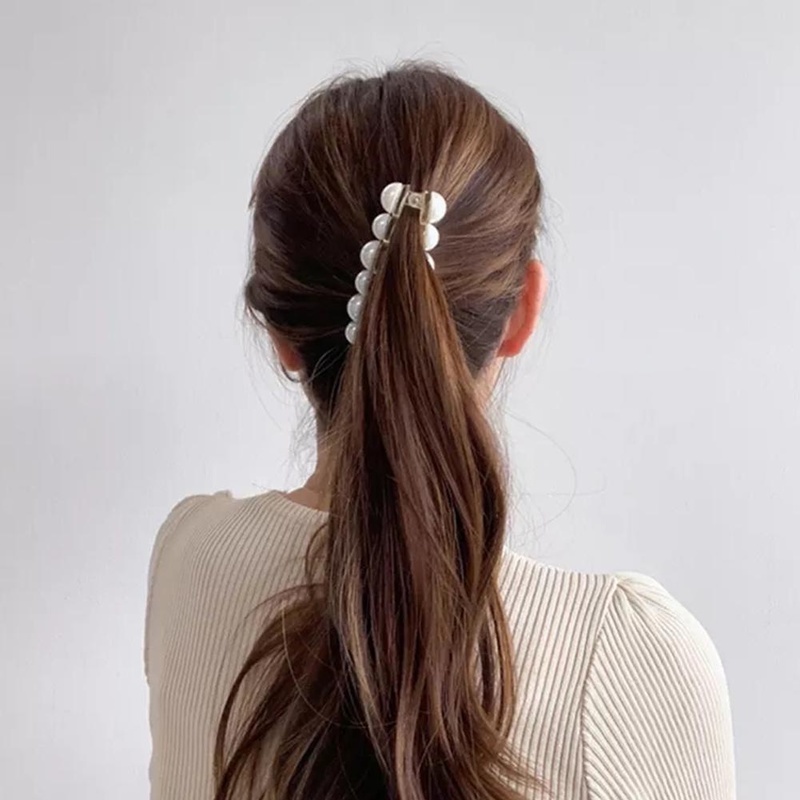 1 Kẹp Tóc Đính Ngọc Trai Nhân Tạo Thời Trang