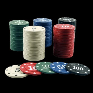 Bộ 100 chip poker có số ( phỉnh poker ) c