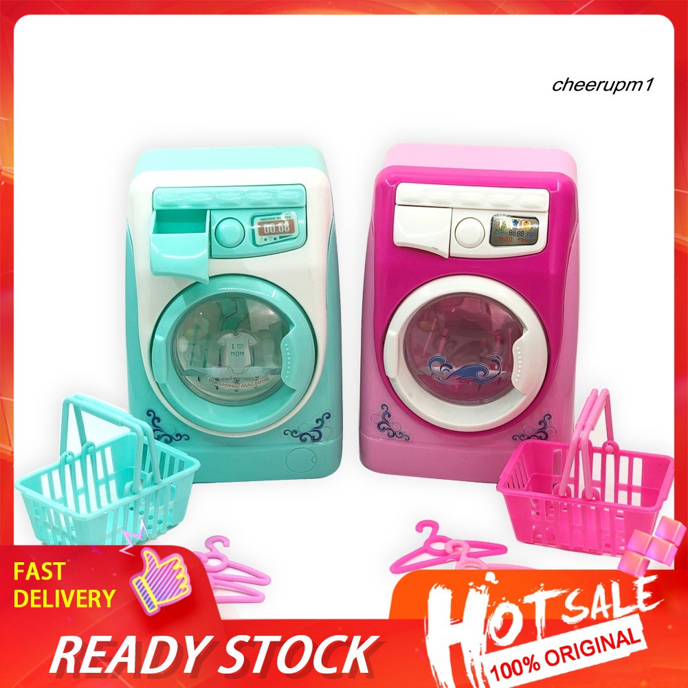 Bộ đồ chơi giặt giũ bằng máy giặt thu nhỏ cho các bé