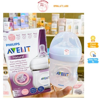 Bình sữa Philips Avent 125ml Natural Chống Đầy Hơi Chống Sặc Mẫu Mới 2021 -1 Đổi 1 Nếu Lỗi NSX