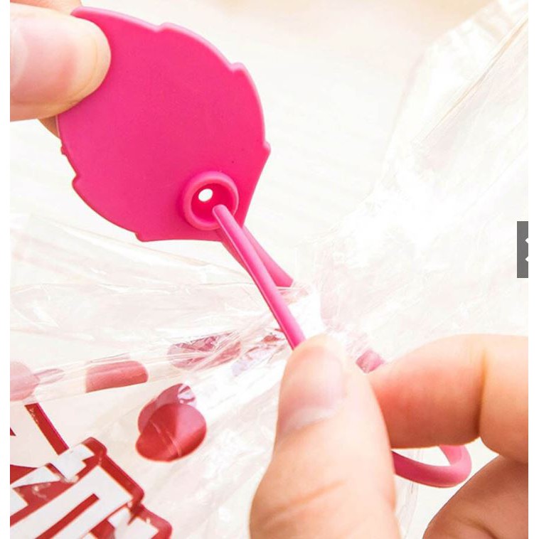 Dây cột miệng túi, dây cáp hình chiếc lá xinh xắn