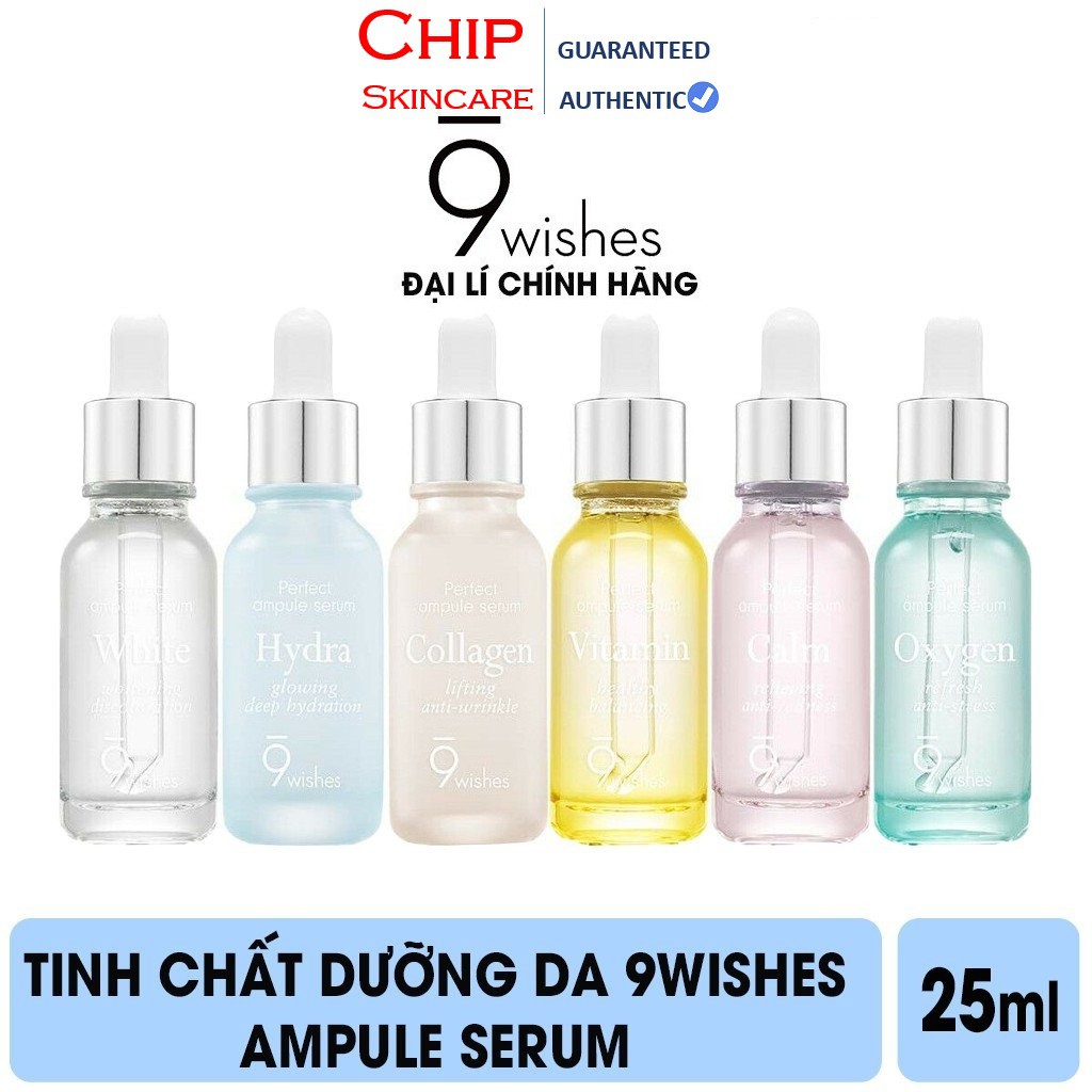 Tinh chất 9WISHES PERFECT AMPULE SERUM 25ml Hàn Quốc