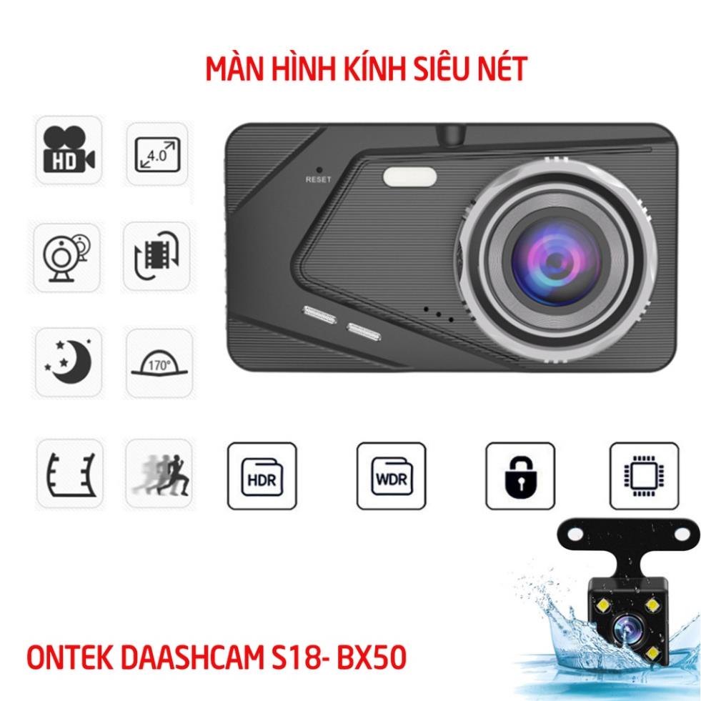 Ontek Hưng Yên]Camera hành trình trước + sau ô tô ONTEKCO S18 Full ...