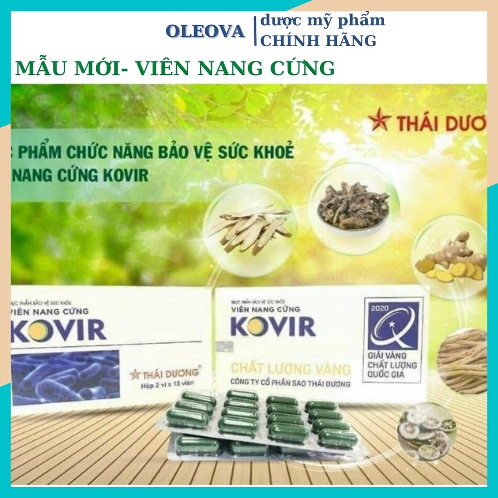 Viên uống Kovir Thái dương tăng sức đề kháng tăng kháng thể (30 viên) OLEOVA RD51