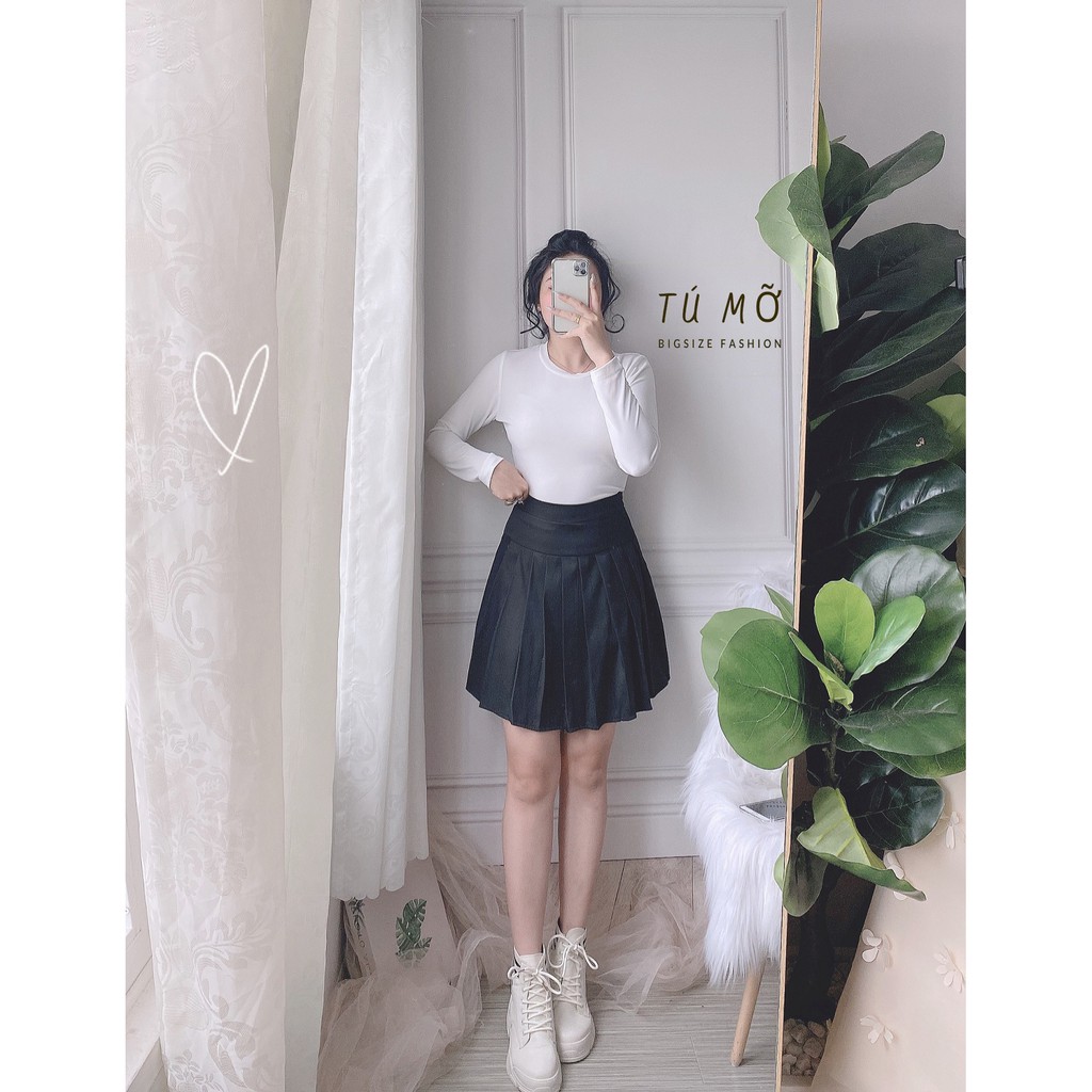 Chân váy Bigsize xếp ly CV0002 - Tú Mỡ -Đủ size từ 50-85KG | BigBuy360 - bigbuy360.vn