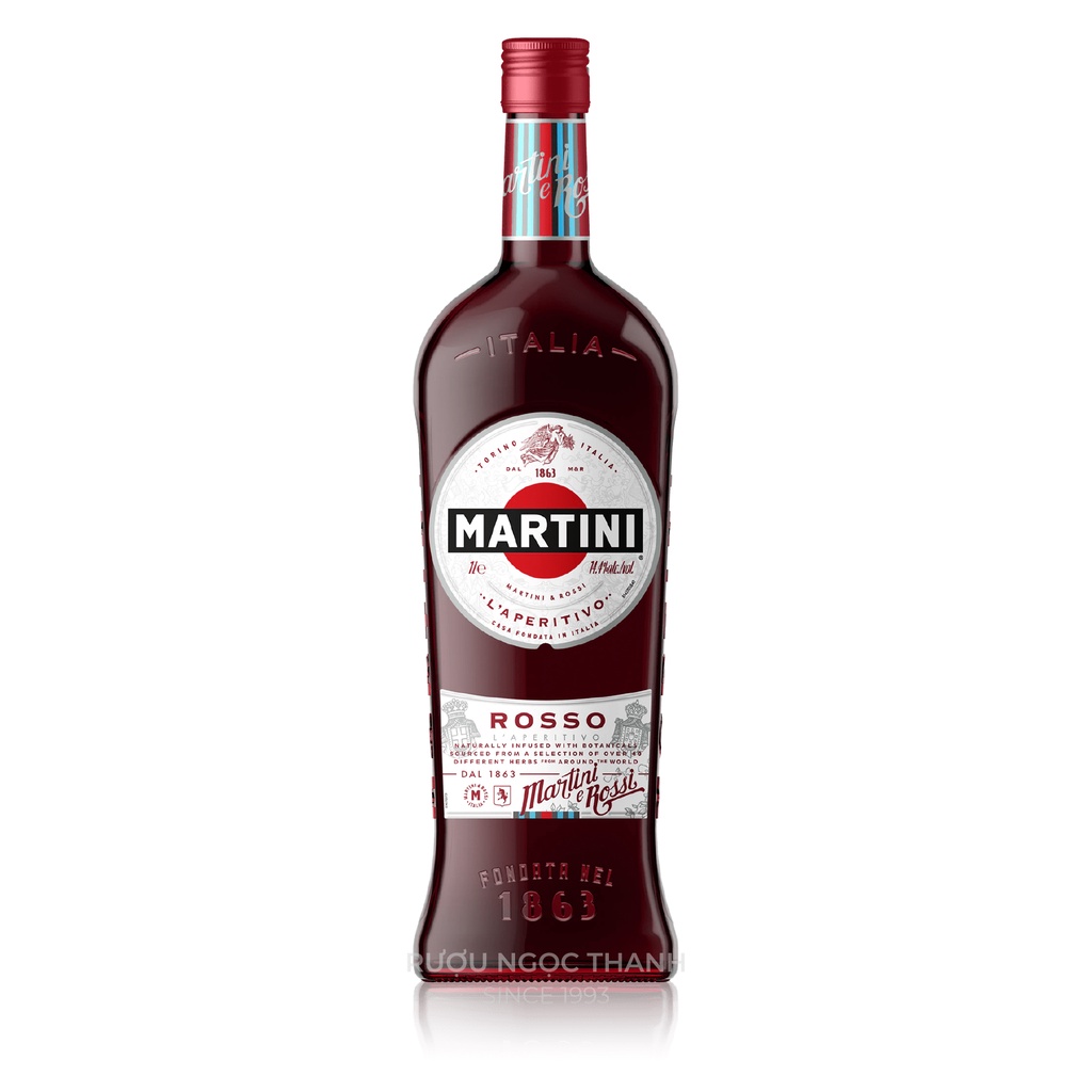 Vỏ Chai Rượu Martini Rosso - Trang Trí Decor