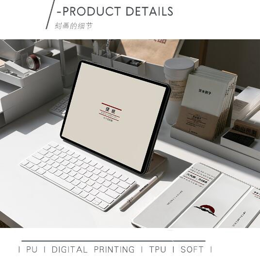 Leather Case With Pen Slot For Ipad 8th Generation Air4 3 2 1 Ipad 10.2 2020 7th Generation Pro11 Ipad6 5gen Mini4 5