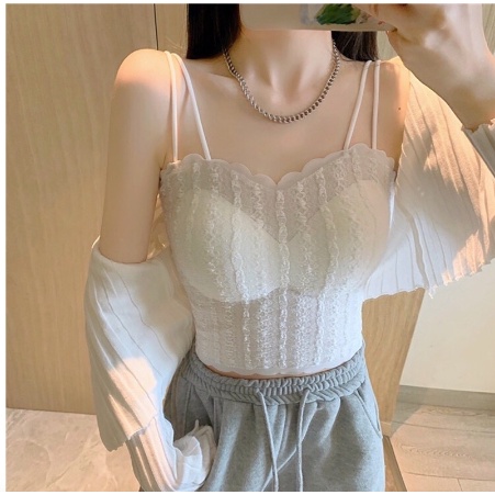 Mẫu mới - Áo bra dây kép kèm đệm phong cách Hàn Quốc siêu xinh B22