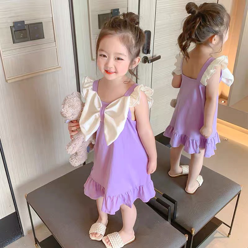 Váy đầm công chúa cánh tiên cao cấp bé gái 8-20kg