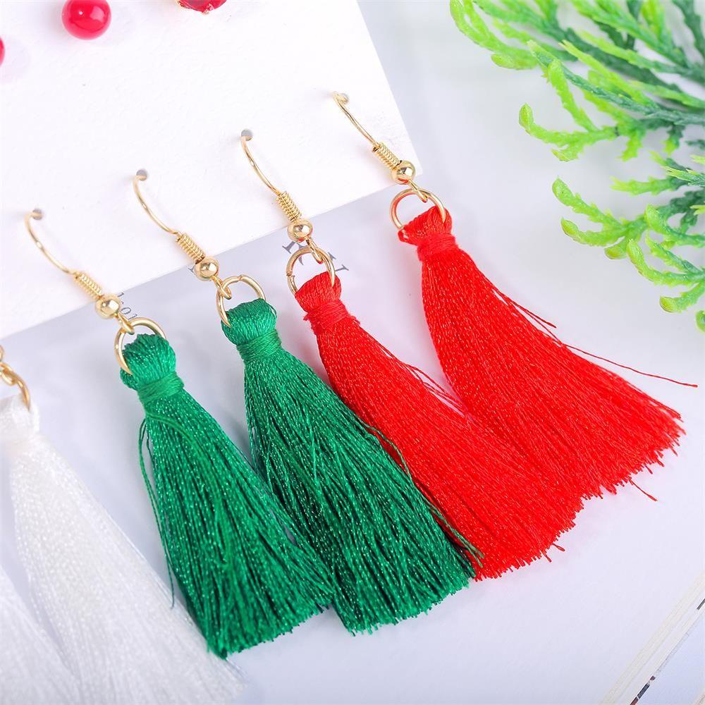 SUSANS Set 6 Cặp Bông Tai Thời Trang Giáng Sinh