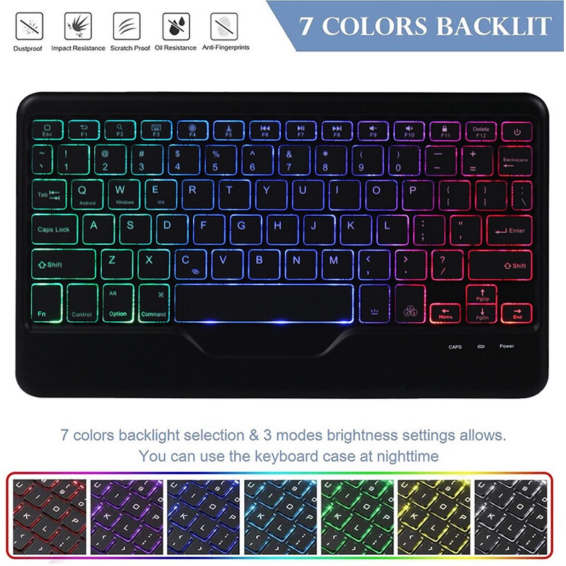Bao Da Máy Tính Bảng Tích Hợp Bàn Phím Có Đèn Nền Và Ngăn Đựng Bút Tháo Rời Được Cho Xiaomi Mi Pad 5 Pro / Mi Pad 5 11 inch 2021