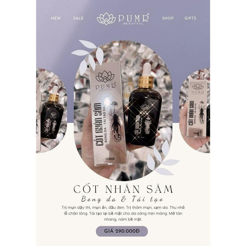 CỐT NHÂN SÂM PUMR MẪU MỚI