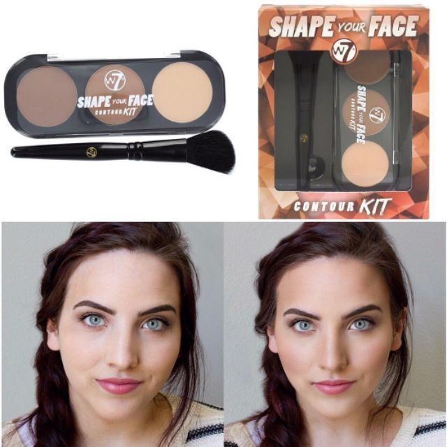 [SALE] PHẤN TẠO KHỐI 3 Ô W7 SHAPE YOUR FACE CONTOUR KIT