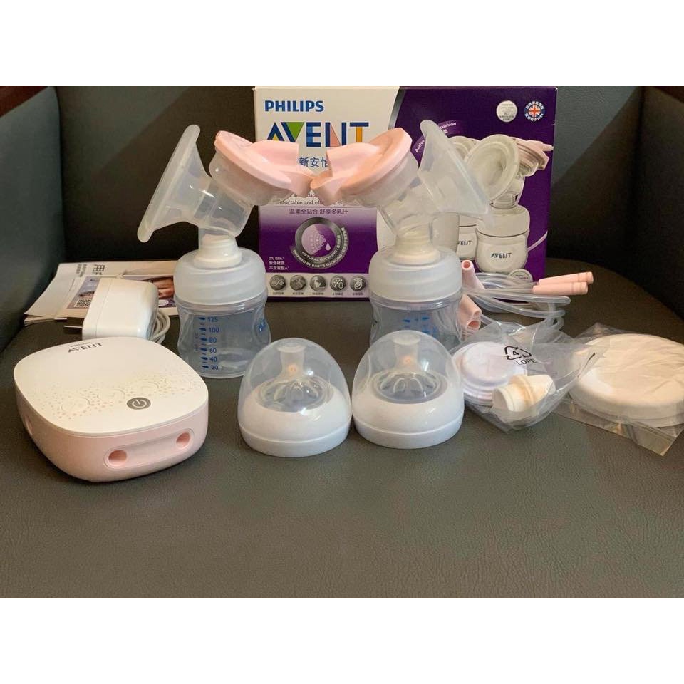 Máy hút sữa Avent hoa đào new