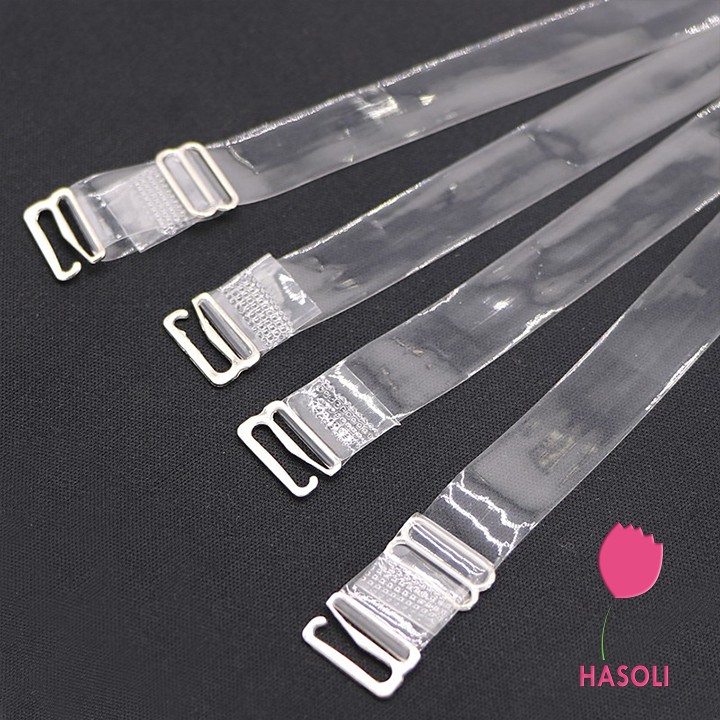 2 Dây Áo Trong Suốt Sợi Dẹt Hàn Quốc AL33