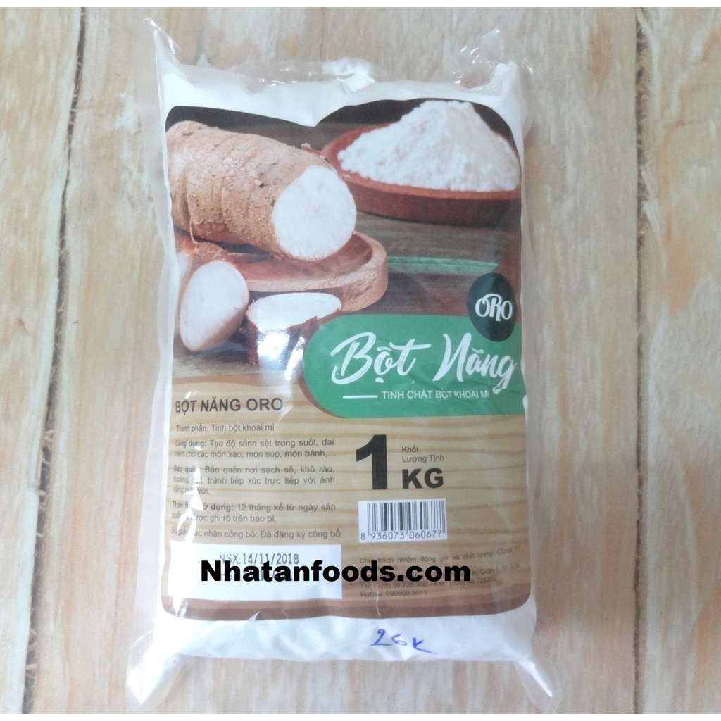 Bột năng làm bánh Oro 1kg - Nguyên liệu làm bánh