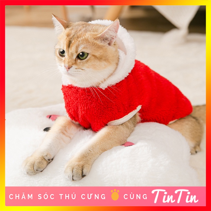 Áo Cho Chó Mèo Chất Lông Dáng Hoodie - Áo Cho Thú Cưng #Tintin Pet Store