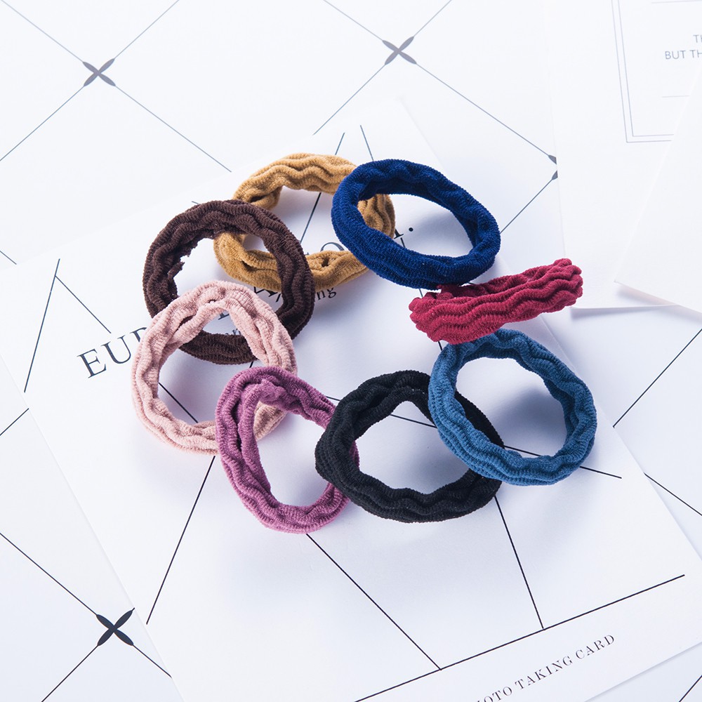 Set 5 dây buộc tóc đàn hồi thời trang