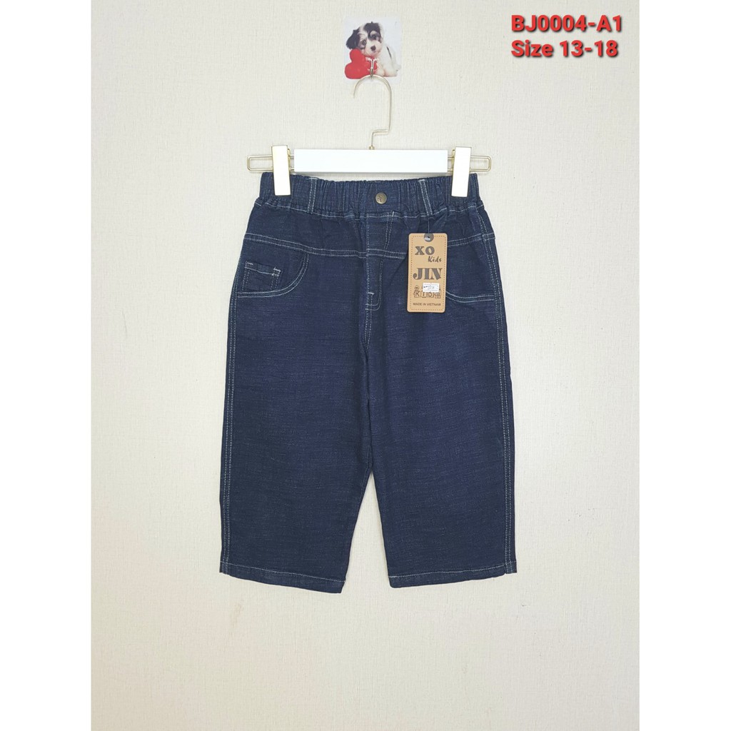 BJ0004-A2 - Quần jean nam lửng , co giãn , màu ghi , size đại 13t-18t , ri6 - Hàng Made In Vietnam
