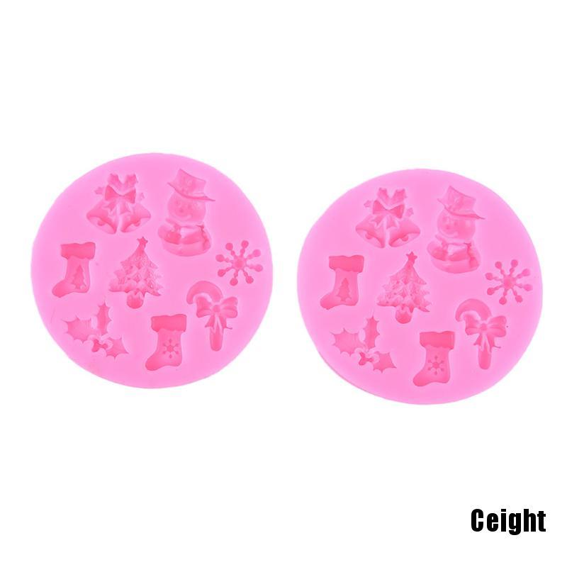 Khuôn Silicone Tạo Hình Người Tuyết Trang Trí Bánh