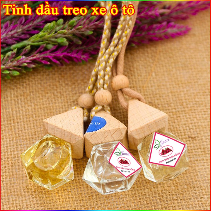 Tinh dầu treo xe - Nguyên chất, hương thơm mát, dễ chịu, chống say tàu xe, chai dung tích 10ml, nhiều mùi lựa chọn