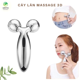 Cây lăn mát xa mặt 3d giúp thon gọn nâng cơ mặt satimo nbclmx3d