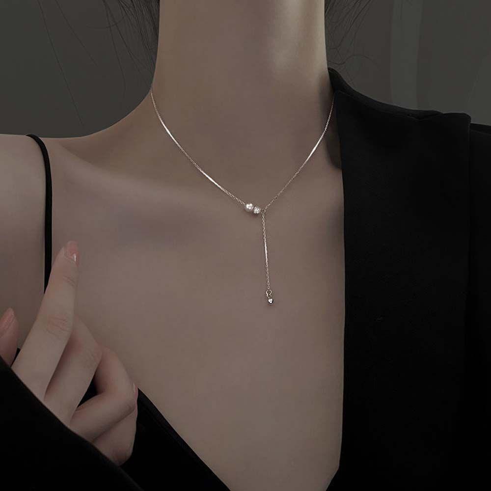 AROMA Dây ChuyềN HợP Kim ĐíNh HạT Phong CáCh Vintage