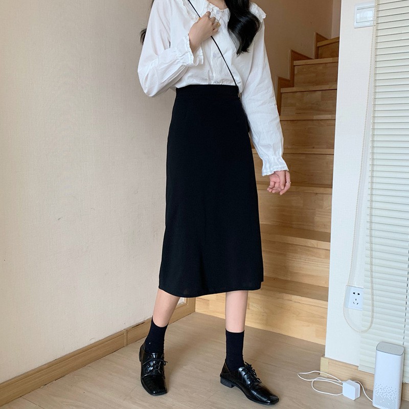 PRINCESS_ẢNH THẬT_CHÂN VÁY CHỮ DÀI NGANG GỐI ĐEN CARO CHẤT SIÊU ĐẸP | BigBuy360 - bigbuy360.vn