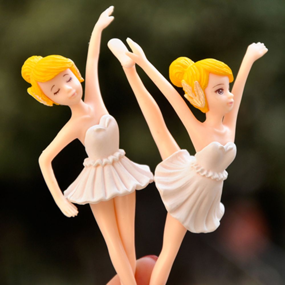 YIYU Cô gái múa ba lê dễ thương trang trí búp bê thu nhỏ