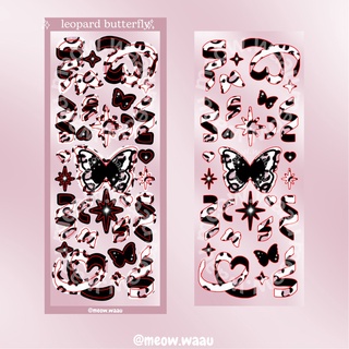 Sticker Leopard Butterfly