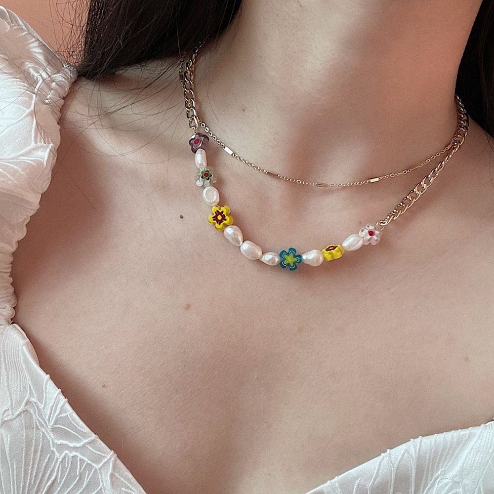 Vòng Cổ Hình Hoa Xinh Xắn Dành Cho Nữ