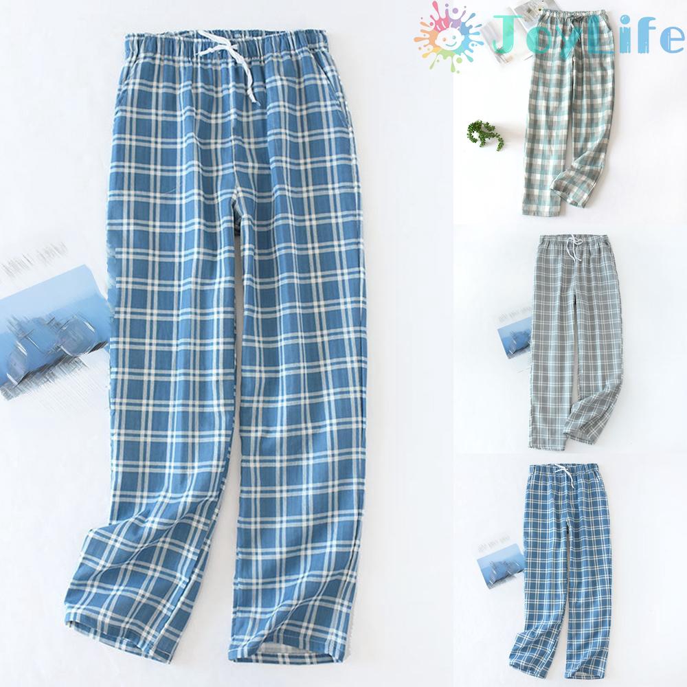 Quần pijama họa tiết caro thời trang sành điệu cho nam