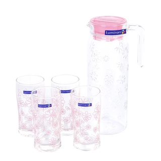 Bộ Bình Ly Thủy Tinh Luminarc 5 Món Funny Flower J8515
