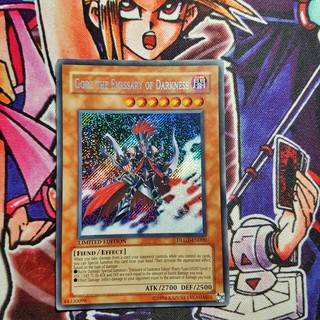 Thẻ bài Yugioh chính hãng | Gorz the Emissary of Darkness | DLG1 Secret Rare