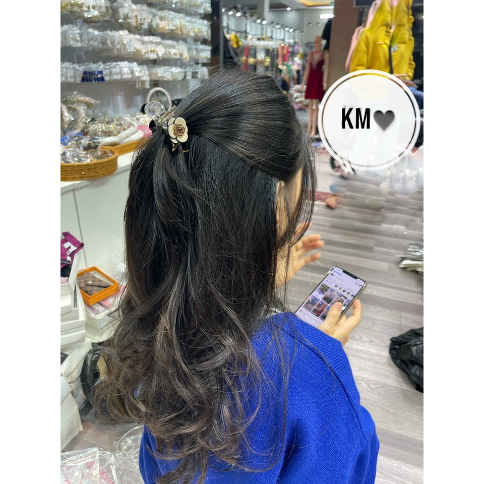 Kẹp tóc versace cài tóc mái xinh phụ kiện tóc hãng cao cấp cao cấp Hari korea accessories