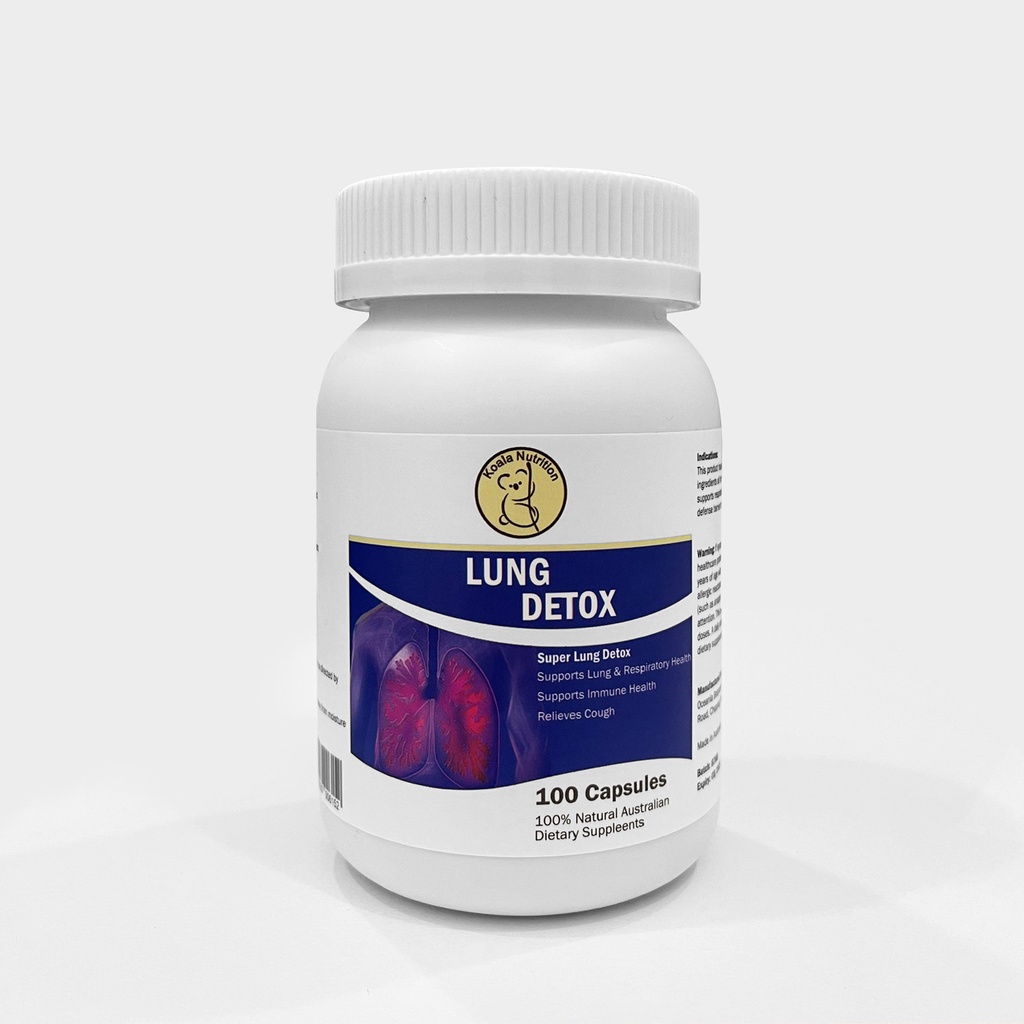 Viên uống bổ phổi thải độc Lung Detox Koala Nutrition - Nhập Khẩu 100% Úc - Hộp 100 viên